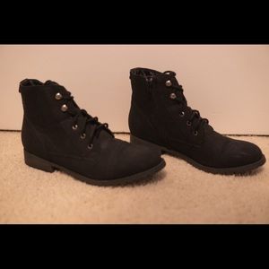 Madden Girl Ankle Boots Lace Up Combat Booties